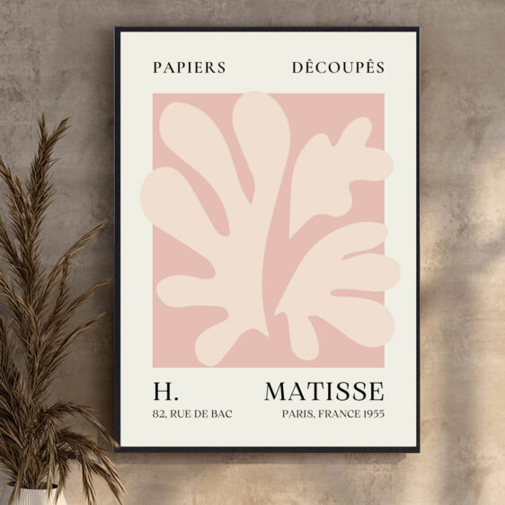 Big Leaf af Henri Matisse udtrykker naturens kraft og skønhed gennem en stiliseret og forenklet bladform. Den store størrelse og de enkle linjer giver værket en dynamisk følelse, som afspejler vækst og bevægelse i naturen.