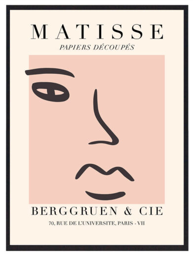 Black Face skiller sig ud for sin enkle og tidløse stil. Matisse bruger den sorte farve til at skabe et ansigt, der transcenderer det konkrete og bliver en universel repræsentation af menneskelighed, kraft og mystik.