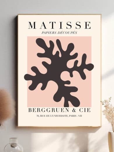 I dette værk anvender Matisse sort farve og enkle linjer for at skabe en stærk visuel effekt. De sorte blade bliver til en minimalistisk, men kraftfuld repræsentation af naturen, som giver værket både dybde og dynamik.