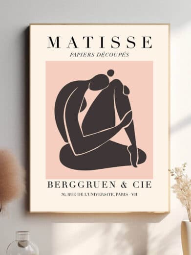 I dette værk bruger Matisse kontrasten mellem den sorte farve og de kurvede former for at skabe en dramatisk, men elegant fremstilling af kvindekroppen. De abstrakte linjer fremhæver både skønheden og kraften i figuren.