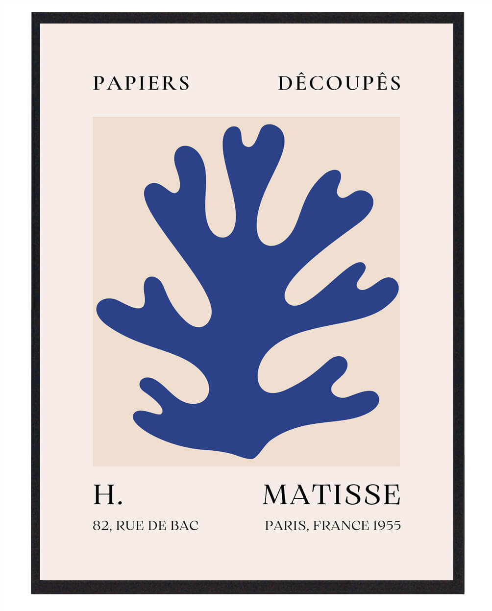 Henri Matisse - Blue leaves decoupes