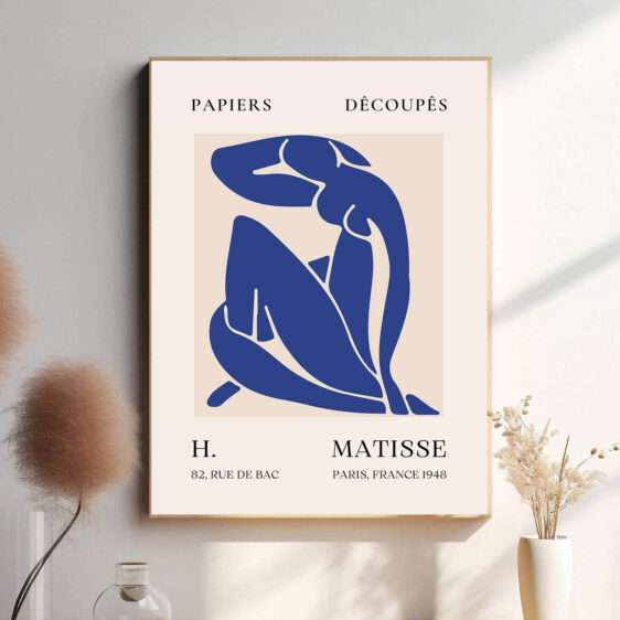 Matisse’s Blue Nude bruger farve og form til at udtrykke både sensualitet og styrke. Den abstraherede kropsform, fremhævet af den intense blå farve, gør værket både æstetisk tiltalende og følelsesmæssigt ladet.