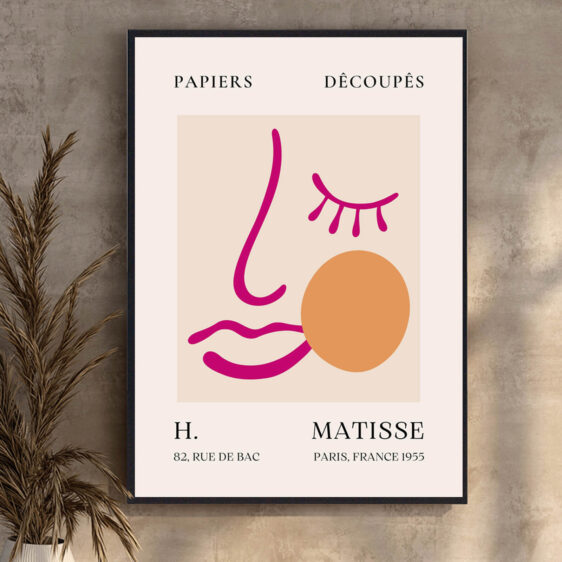 Pink Face af Henri Matisse er et udtryk for hans evne til at forvandle den menneskelige form til noget abstrakt. Den lyserøde farve skaber en varme, mens de enkle linjer og former giver ansigtet en stiliseret og grafisk kvalitet.
