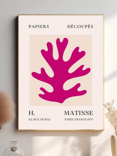 I dette værk bruger Matisse den lyserøde farve til at give bladene en følelse af energi og friskhed. Den lette og livlige farve kombineret med de enkle former skaber en følelse af bevægelse og vækst.