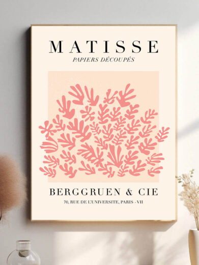 I Red Leafs bruger Matisse den stærke røde farve til at skabe visuel spænding og dynamik. Bladene, som ser ud til at være i bevægelse, skaber et rytmisk mønster, der både er dekorativt og udtryksfuldt.