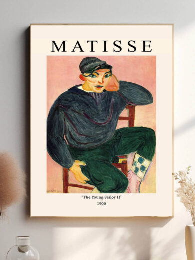 Matisse giver et intimt indblik i sin model, hvor det enkle ansigt og de klare farver udtrykker både styrke og sårbarhed. Sømandens ansigt fortæller en historie om både beslutsomhed og længsel.
