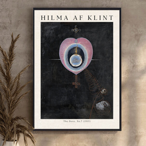 I dette værk er duen indlejret i et net af geometriske former og farver, som reflekterer den åndelige rejse mod forening med det guddommelige. Hilma af Klint kombinerer symmetri med dynamik, hvor farverne flyder sammen og danner en harmonisk helhed. Duen symboliserer sjælens fred og oplysning, der opnås gennem dyb åndelig indsigt og forening med universet.