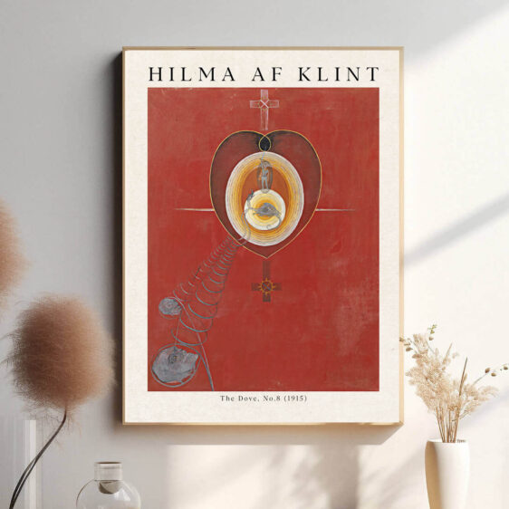 I dette værk har Hilma af Klint skabt et dynamisk forhold mellem farve, form og bevægelse, hvor duen er et centralt symbol på åndelig renhed og oplysning. De abstrakte former og symmetri i maleriet afspejler den kosmiske rytme, som duen symboliserer i sin flugt mod en højere åndelig dimension, der transcenderer den fysiske verden.