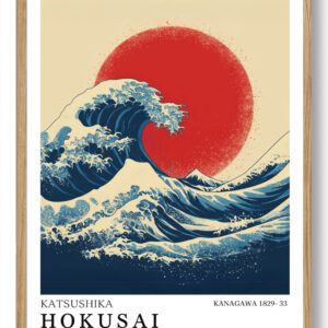 Katsushika Hokusai - Wave eats the sun