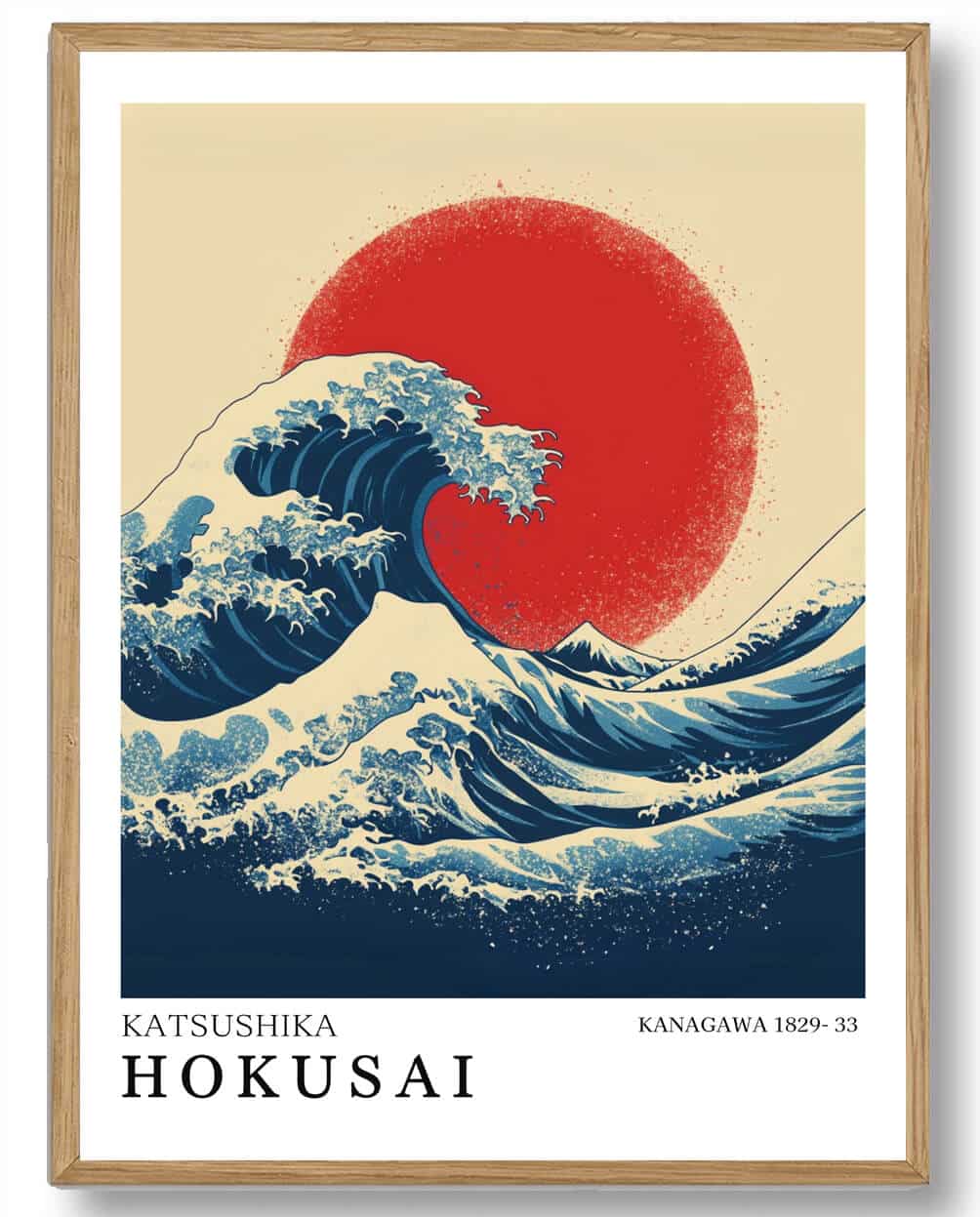 Katsushika Hokusai - Wave eats the sun