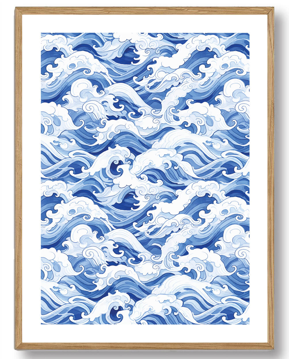 Katsushika Hokusai Blue And White Waves