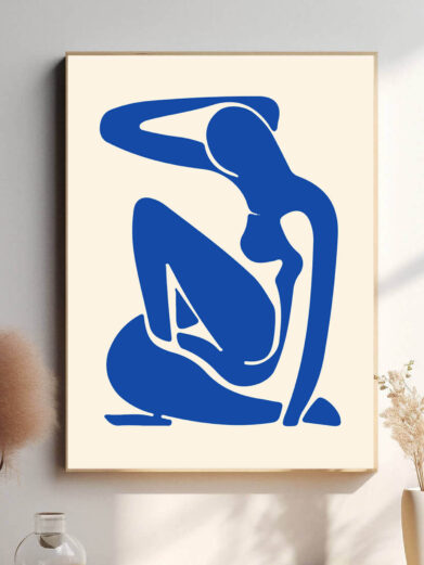 Med enkle, men ekspressive linjer og en intensiv blå farve, fanger Blue Nude en følelse af frigørelse og styrke. Matisse's brug af farve som et udtryk for følelser er både minimalistisk og imponerende.