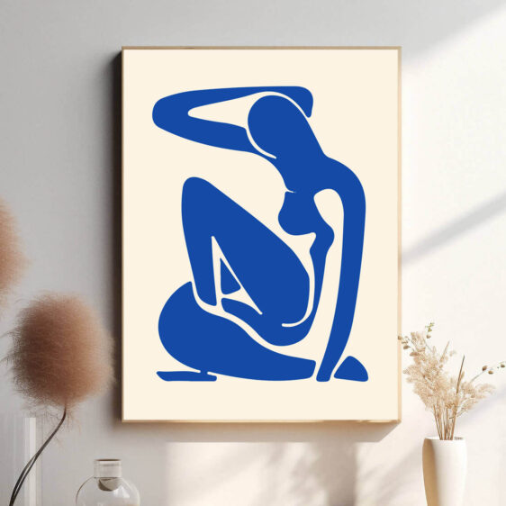 Med enkle, men ekspressive linjer og en intensiv blå farve, fanger Blue Nude en følelse af frigørelse og styrke. Matisse's brug af farve som et udtryk for følelser er både minimalistisk og imponerende.