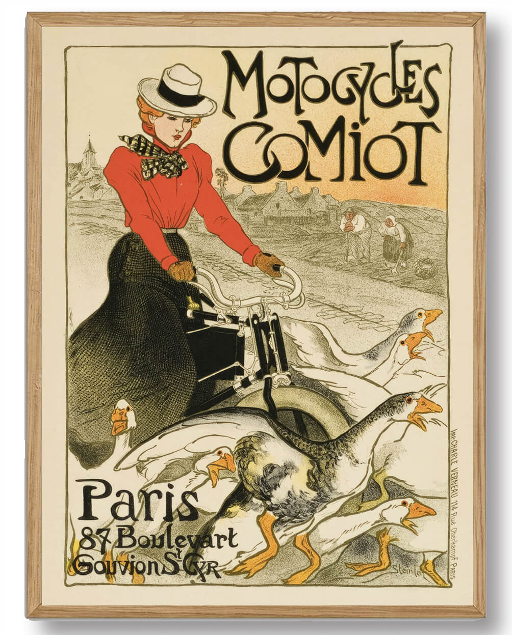 Théophile Alexandre Steinlen Motocycles Comiot