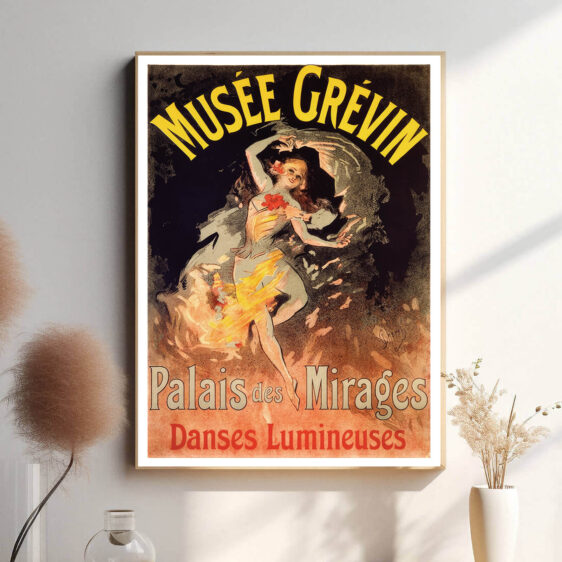 Denne plakat bringer liv til de berømte figurer, der pryder Musée Grévin. Perfekt til dem, der værdsætter både kunst og historie i en fascinerende form.
