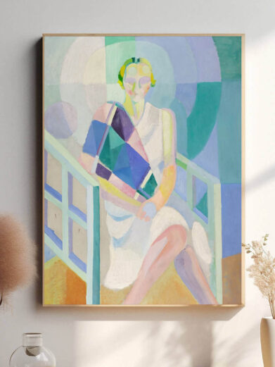 Denne plakat fremhæver Delaunays evne til at udtrykke bevægelse og liv gennem abstraktion. Lady er en visuel rejse, hvor farverne og formerne afspejler både den feminine styrke og det moderne liv.