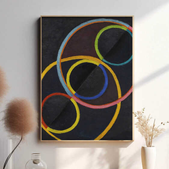 Denne plakat fremhæver Delaunays karakteristiske brug af cirkulære former og levende farver, der skaber en følelse af bevægelse og energi. Plakat Maleri er et eksempel på hans innovative tilgang til abstrakt kunst.