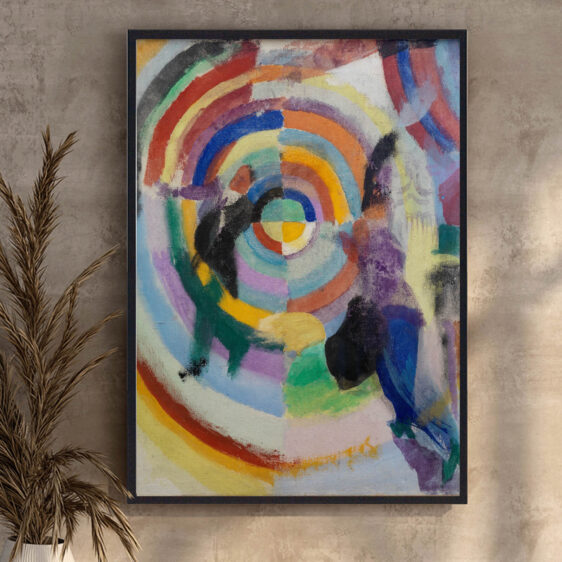 En intens plakat, der fanger Robert Delaunays unikke tilgang til selvportrættet. Hans karakteristiske farvepalet og geometriske former bringer en dynamisk og modernistisk fortolkning af selvet til live.