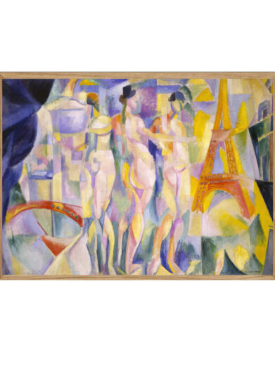 Med sin abstrakte stil fanger plakaten kvinderne i Paris som en del af byens rytme. Vandret Maleri Kvinder Paris afspejler både den feminine styrke og den pulserende energi, der kendetegner byen.