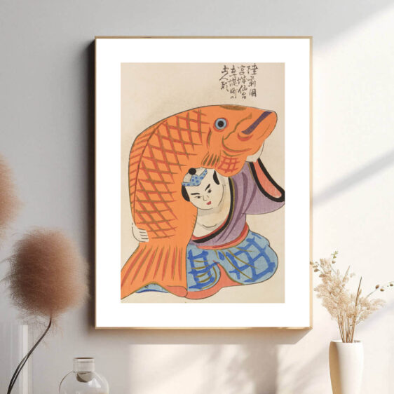nspireret af japansk kunst og mytologi, hvor fisken ofte symboliserer styrke og udholdenhed.