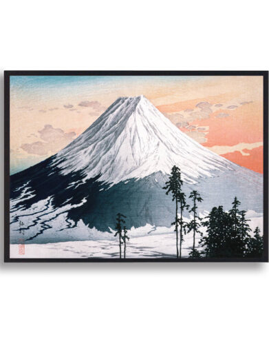Plakaten fremhæver den rolige skønhed i Katsuyama med smukke landskaber og traditionel japansk arkitektur. De naturlige farver og den enkle, men effektive komposition gør den ideel til at tilføje et harmonisk og elegant element til ethvert rum.