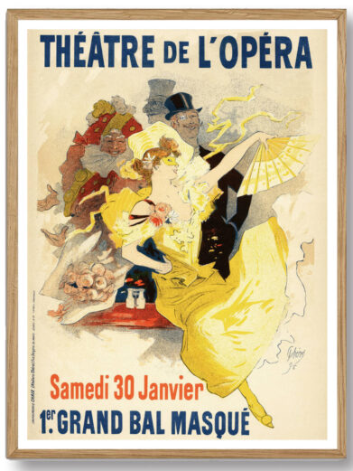 En tidløs illustration, der hylder Paris’ opera som et centrum for kunst og storhed. Perfekt til kunstelskere og teaterentusiaster, der ønsker at bringe en smule af Paris’ storhed ind i deres hjem.