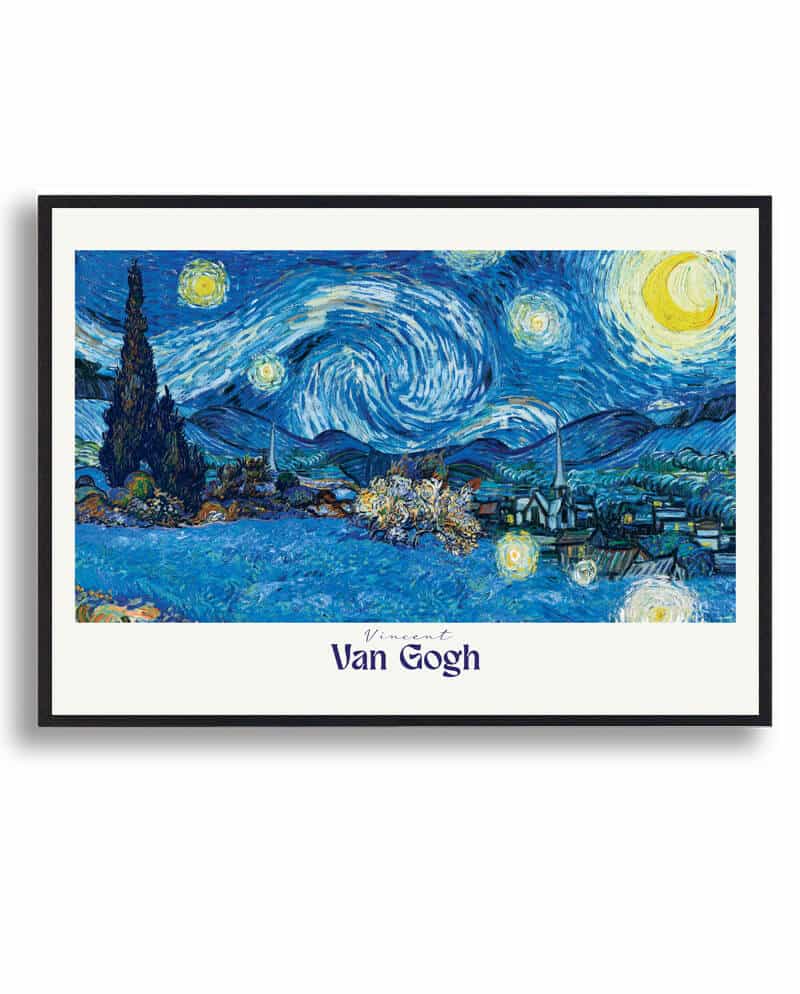 Vincent van Gogh - The starry night landscape