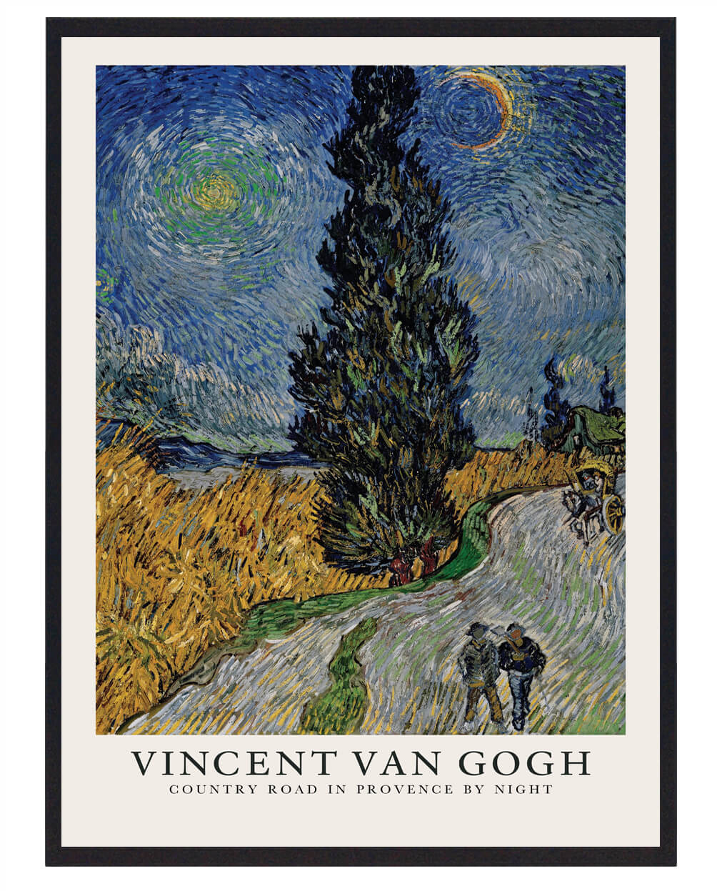 Vincent Van Gogh Road In Provence By Night