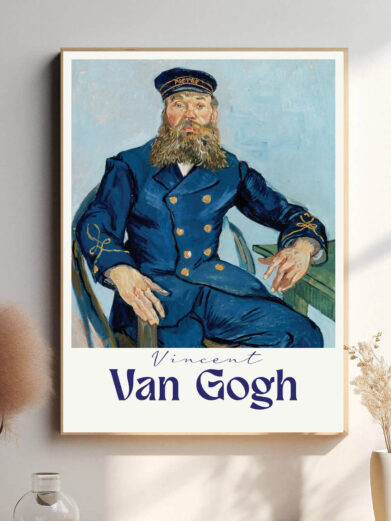 Denne plakat fremhæver Van Goghs evne til at bruge farve og tekstur til at udtrykke følelser og stemninger. Hans karakteristiske virkningsfulde penselstrøg og farvevalg er med til at formidle en stærk emotionel kraft.