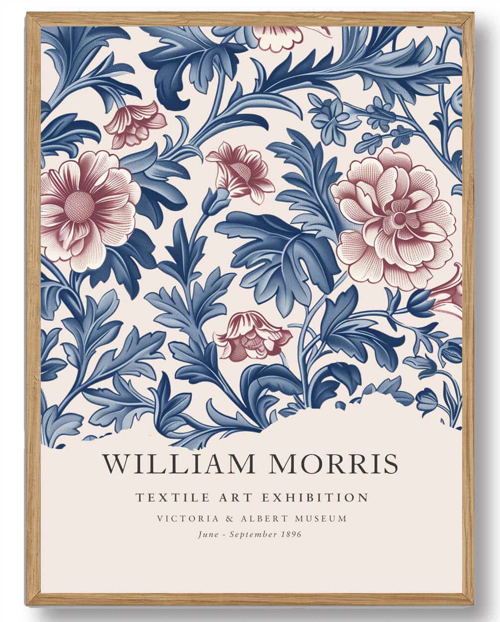 William Morris - Textile blue flower