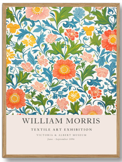 De organiske blomster og de smukke detaljer i Morris' tekstildesign skaber en harmonisk stemning, der inspirerer til ro og refleksion. Det er en ideel plakat for dem, der ønsker at bringe naturens skønhed og en følelse af stil og elegance ind i deres hjem.