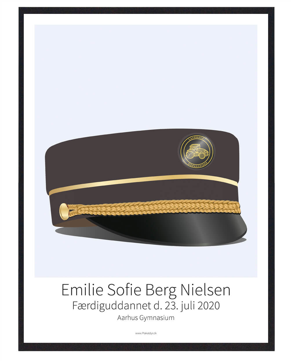 Landmand plakat (sort version)