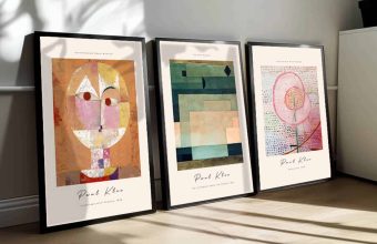 Kunstplakater til bolig: Mobil menu med Paul Klee motiver. Smukke og farverige plakater til din boligindretning.
