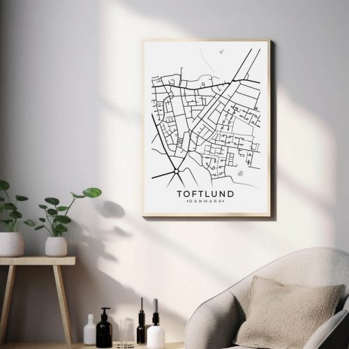 Toftelund-bykort-plakat